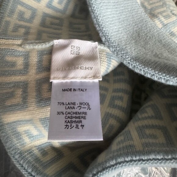 Givenchy Light Blue Patterned Beanie